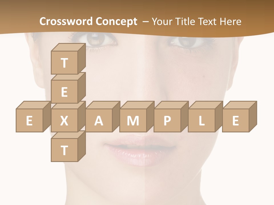 Lips Beautiful Face PowerPoint Template