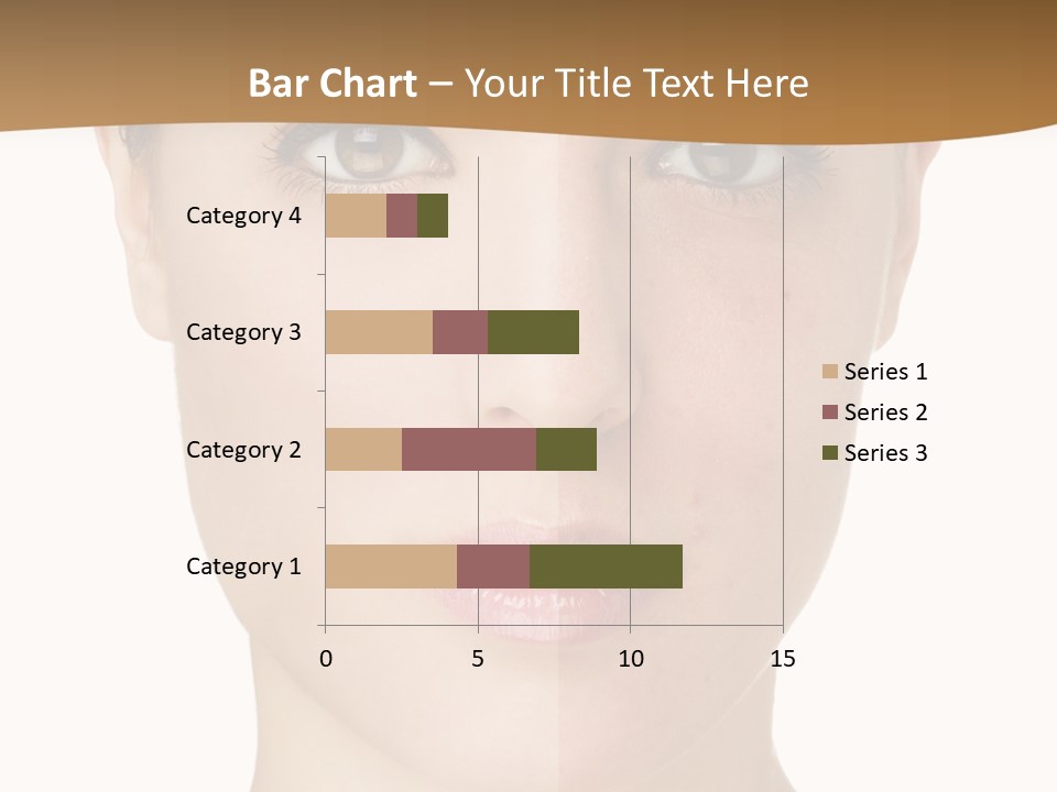 Lips Beautiful Face PowerPoint Template