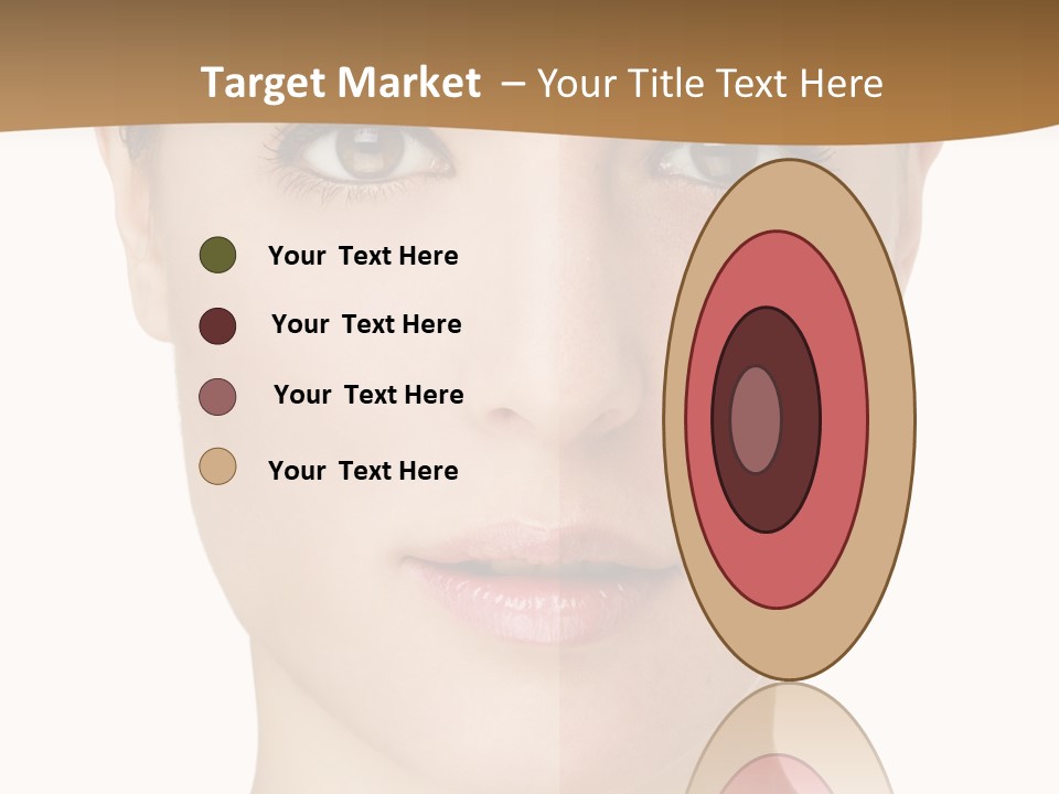 Lips Beautiful Face PowerPoint Template