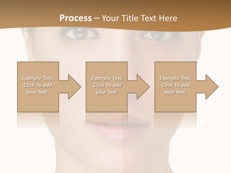 Lips Beautiful Face PowerPoint Template