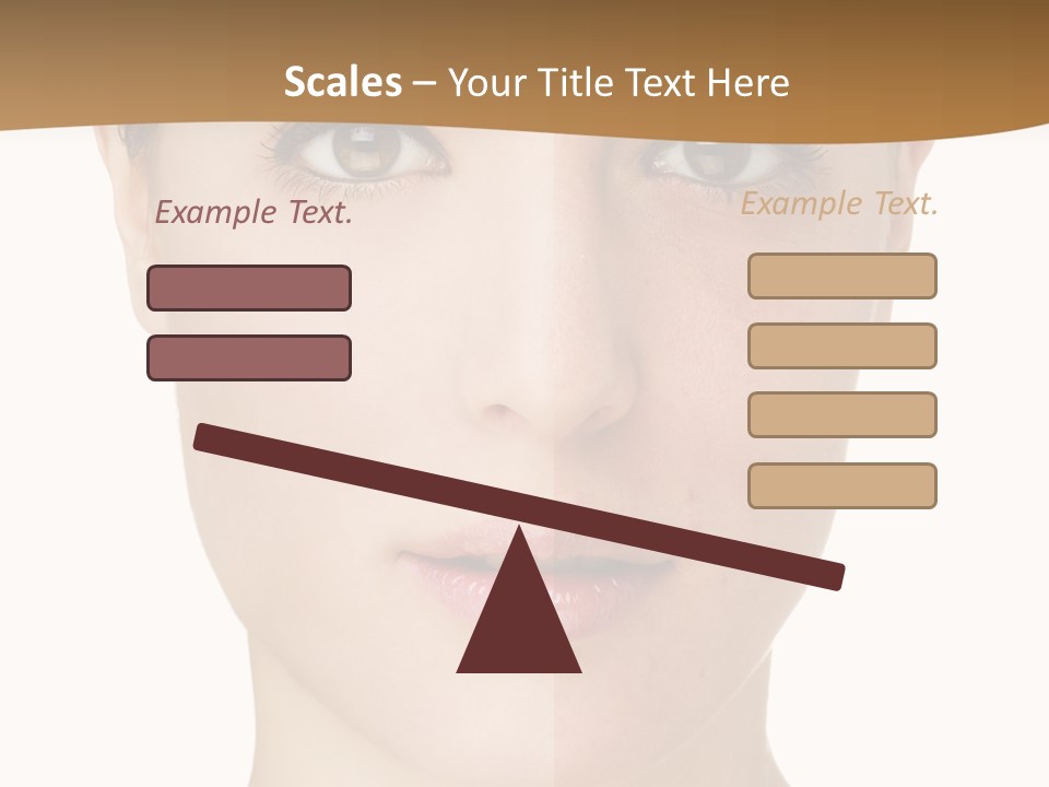 Lips Beautiful Face PowerPoint Template