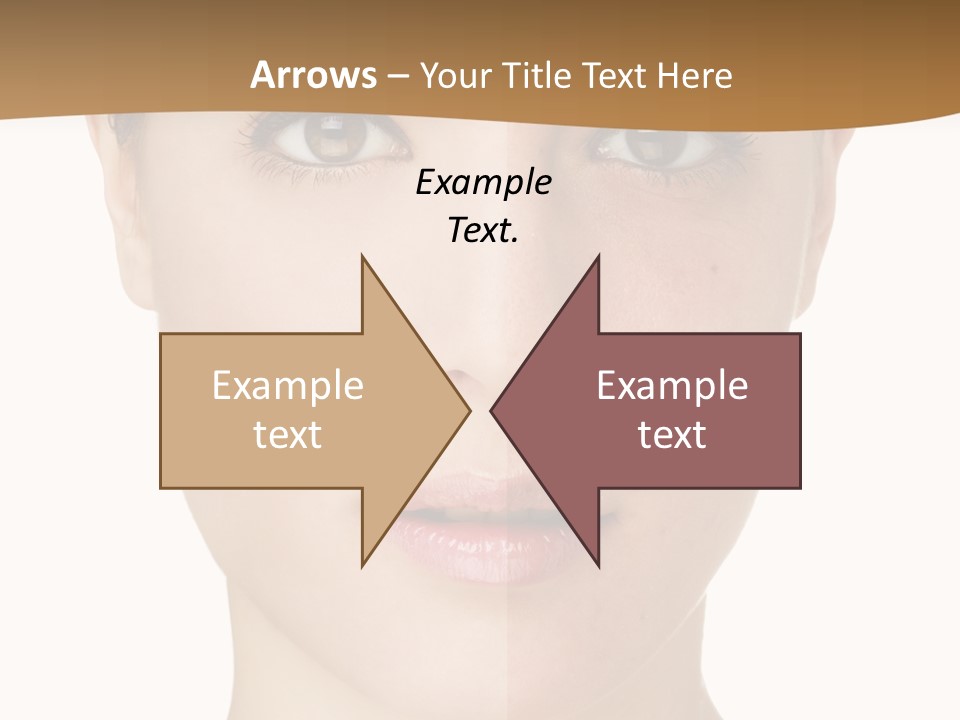 Lips Beautiful Face PowerPoint Template