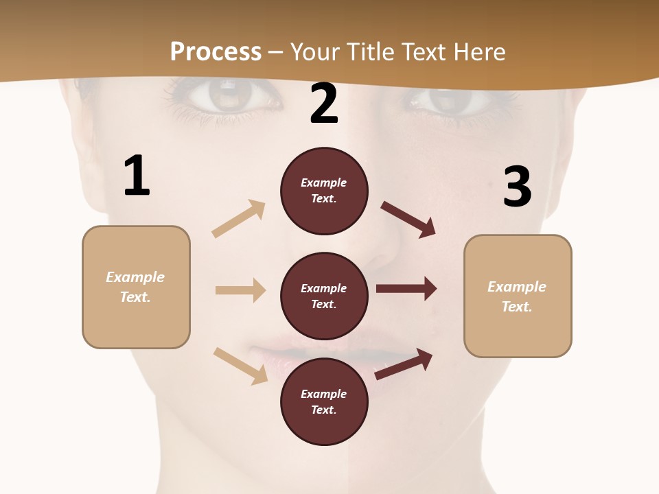 Lips Beautiful Face PowerPoint Template