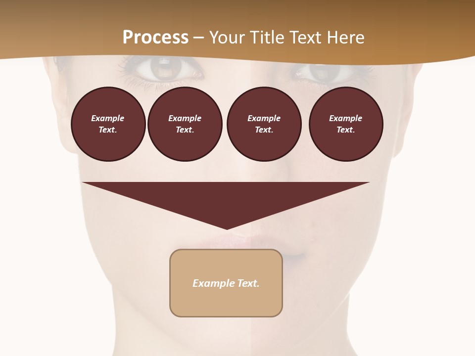 Lips Beautiful Face PowerPoint Template