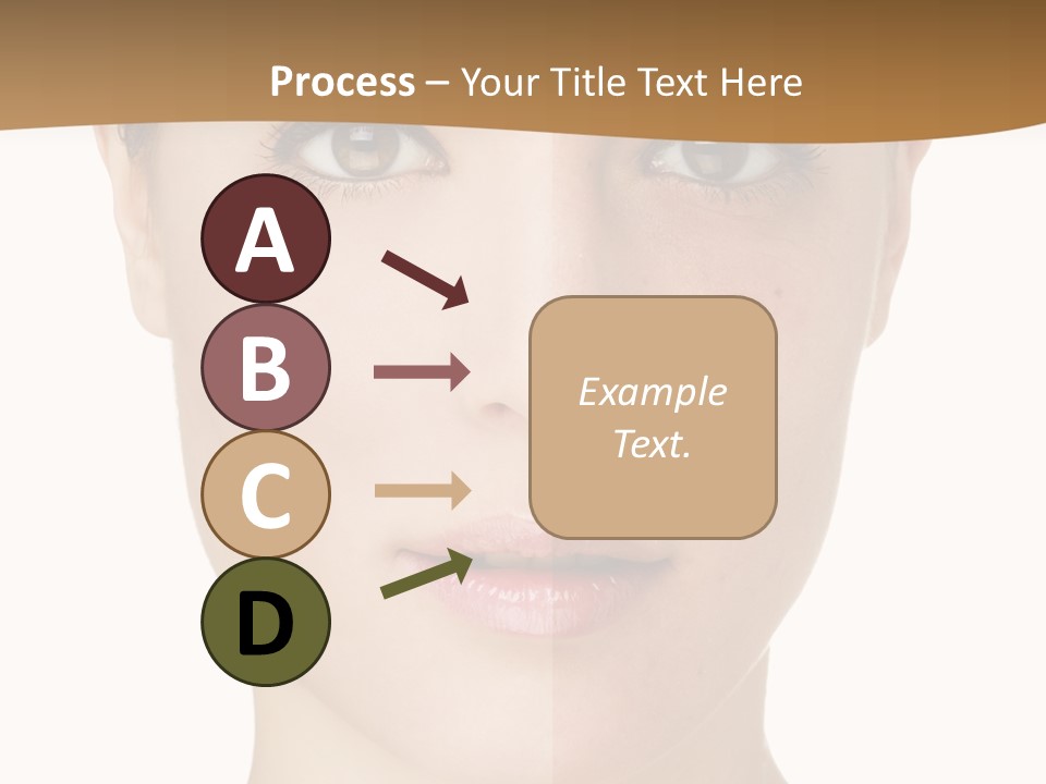 Lips Beautiful Face PowerPoint Template