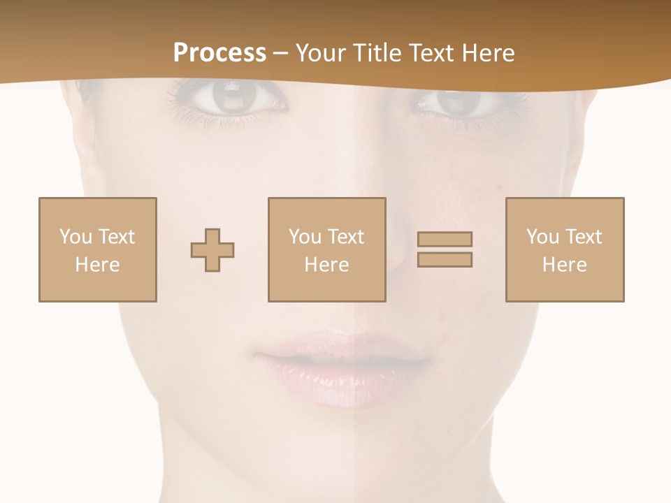 Lips Beautiful Face PowerPoint Template