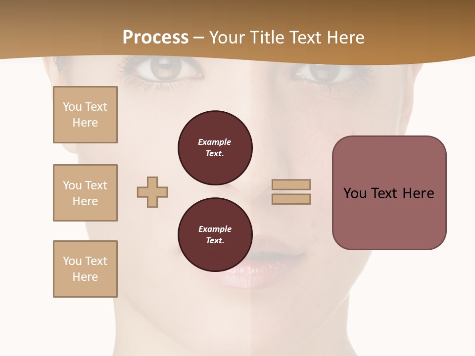 Lips Beautiful Face PowerPoint Template