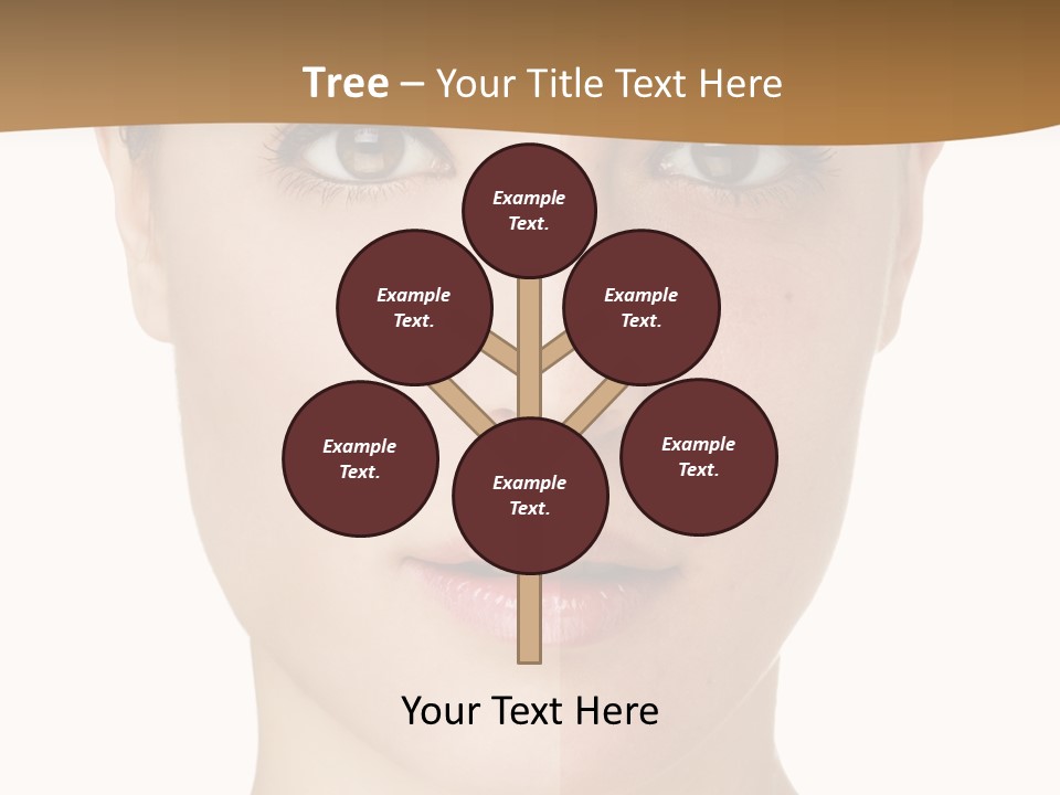 Lips Beautiful Face PowerPoint Template