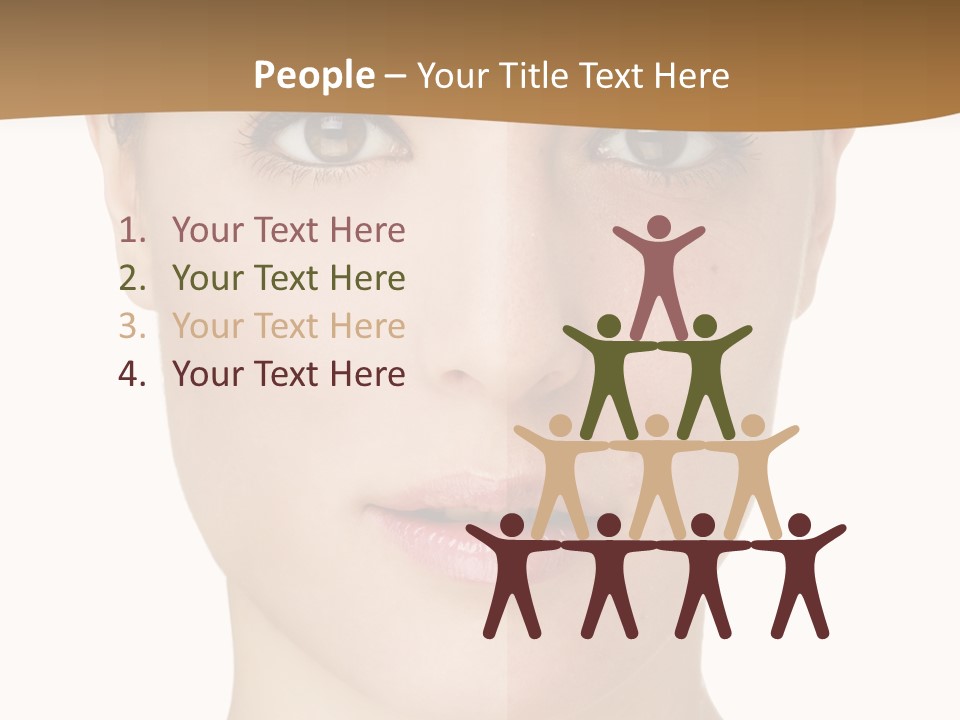 Lips Beautiful Face PowerPoint Template