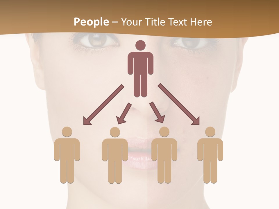 Lips Beautiful Face PowerPoint Template