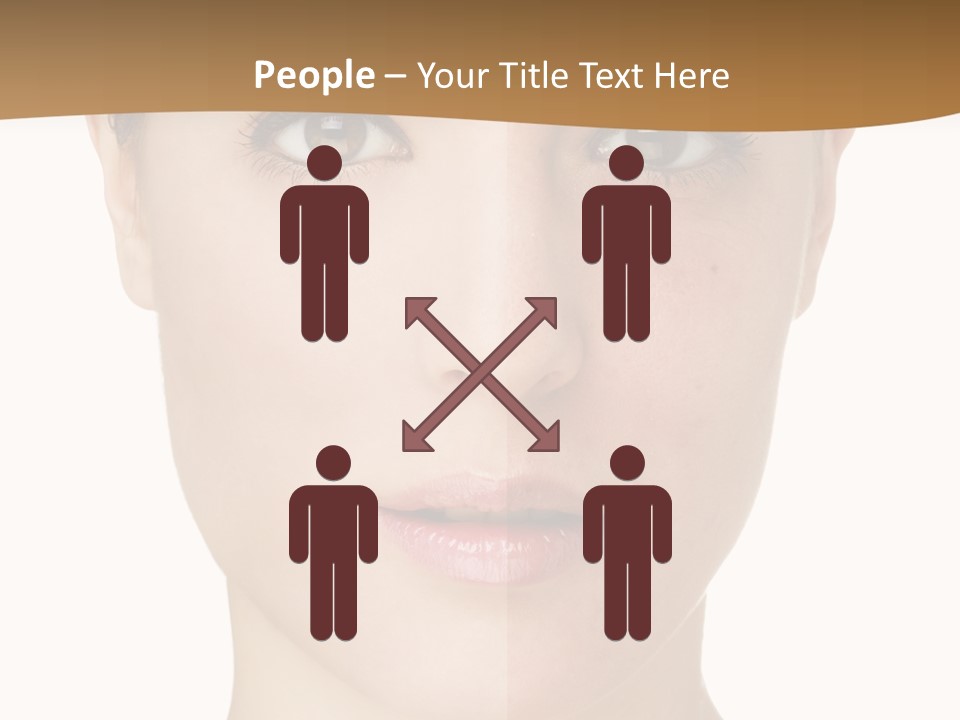 Lips Beautiful Face PowerPoint Template