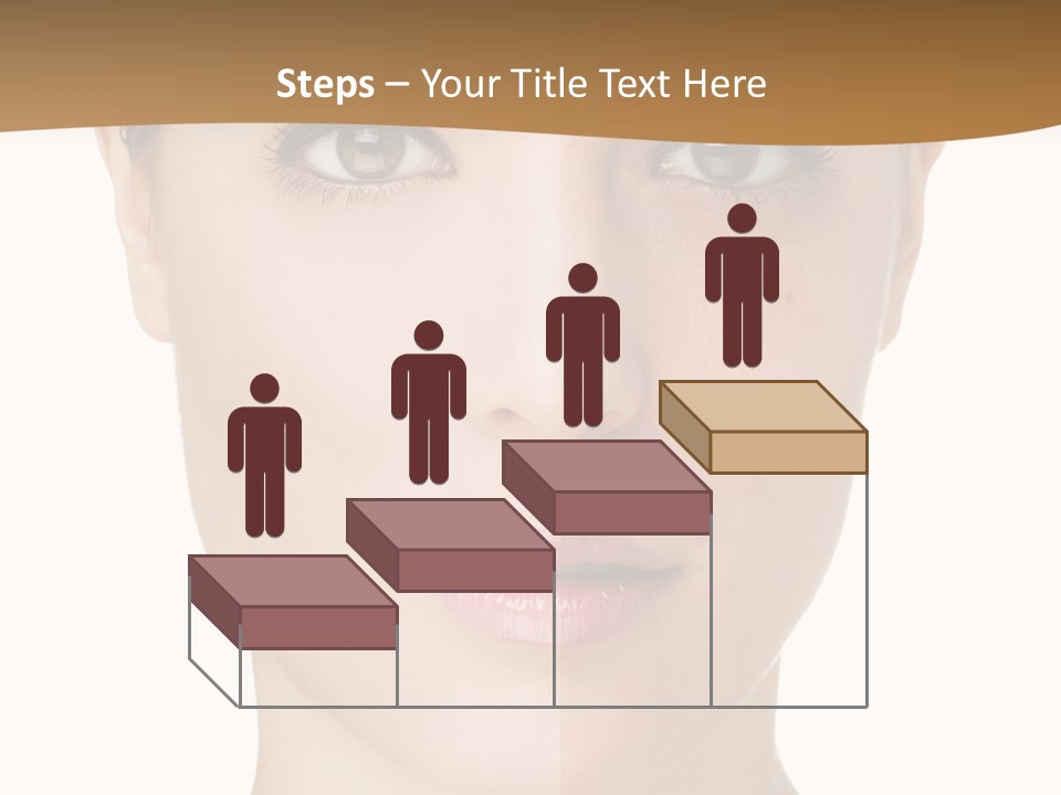 Lips Beautiful Face PowerPoint Template