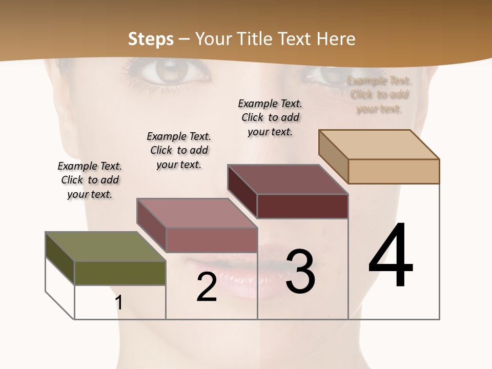 Lips Beautiful Face PowerPoint Template