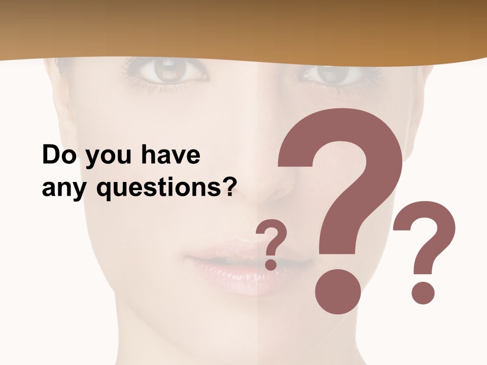 Lips Beautiful Face PowerPoint Template