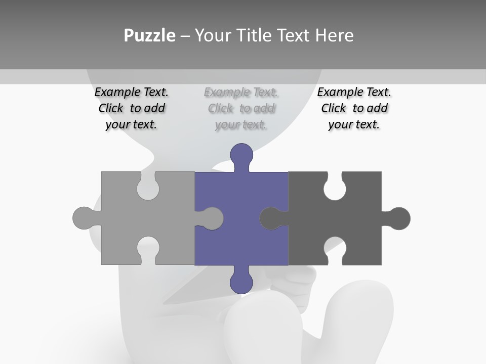 White Tablet Grey PowerPoint Template