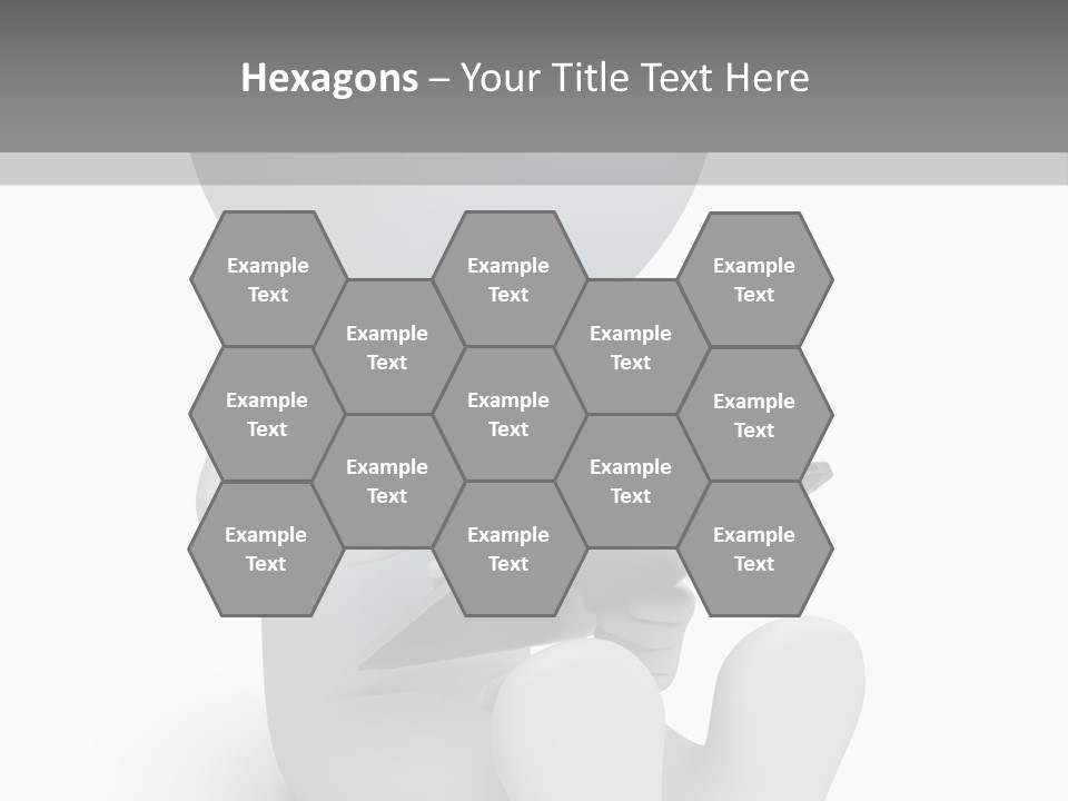 White Tablet Grey PowerPoint Template