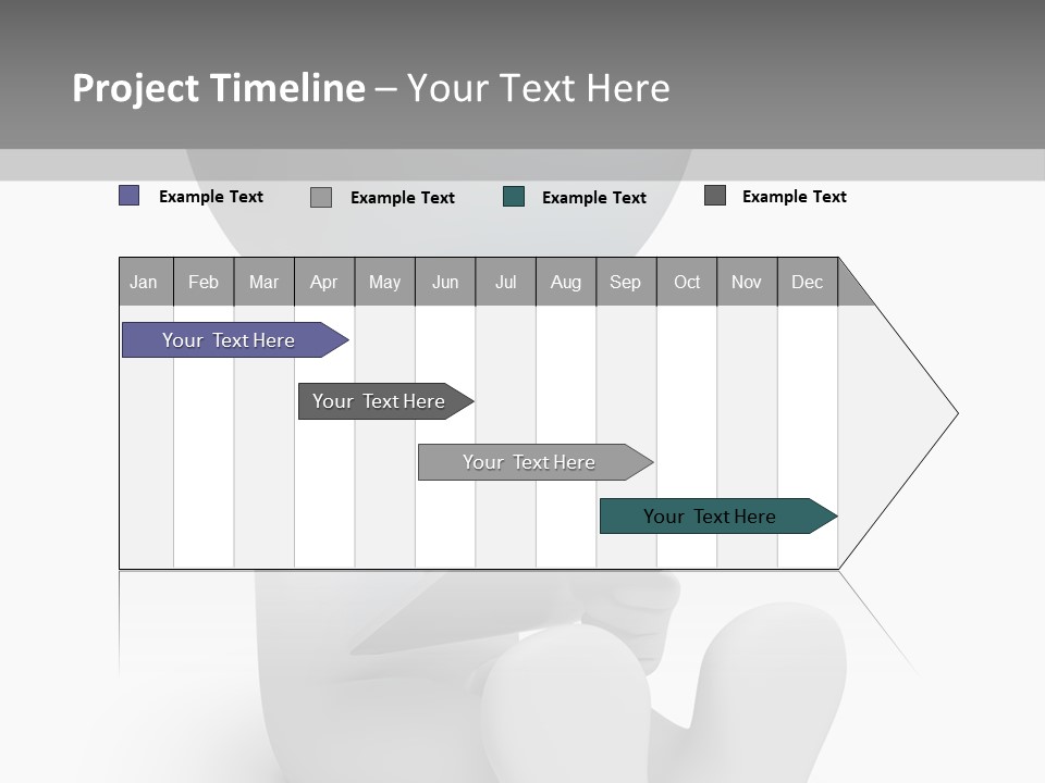 White Tablet Grey PowerPoint Template