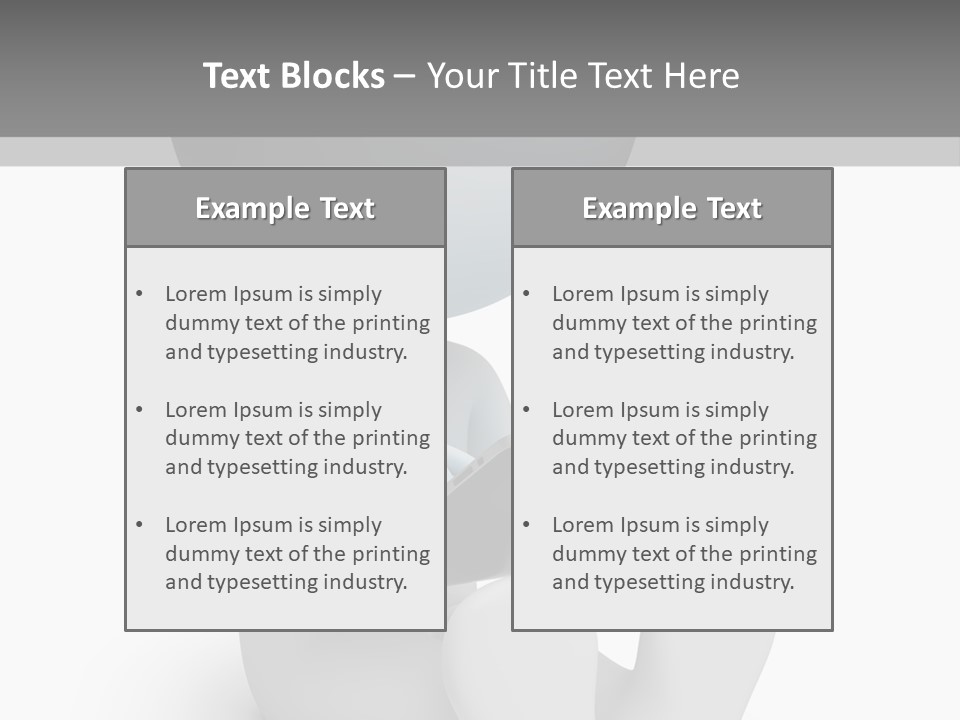 White Tablet Grey PowerPoint Template