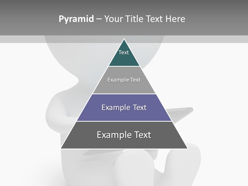 White Tablet Grey PowerPoint Template