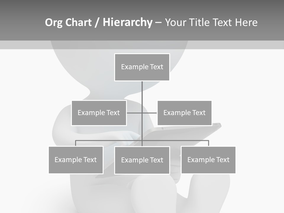 White Tablet Grey PowerPoint Template