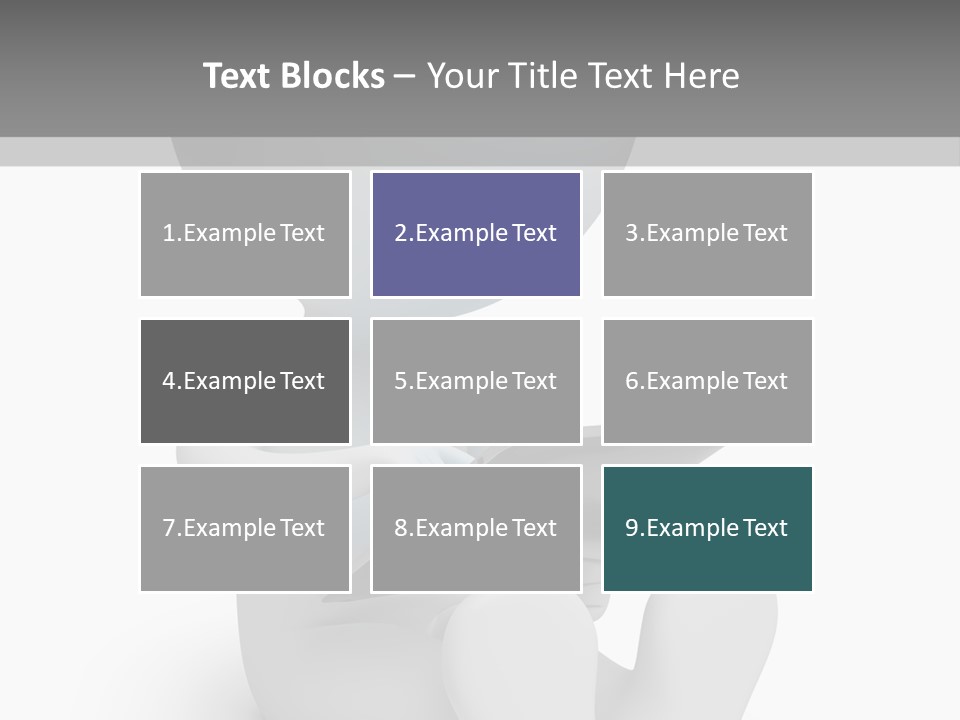 White Tablet Grey PowerPoint Template