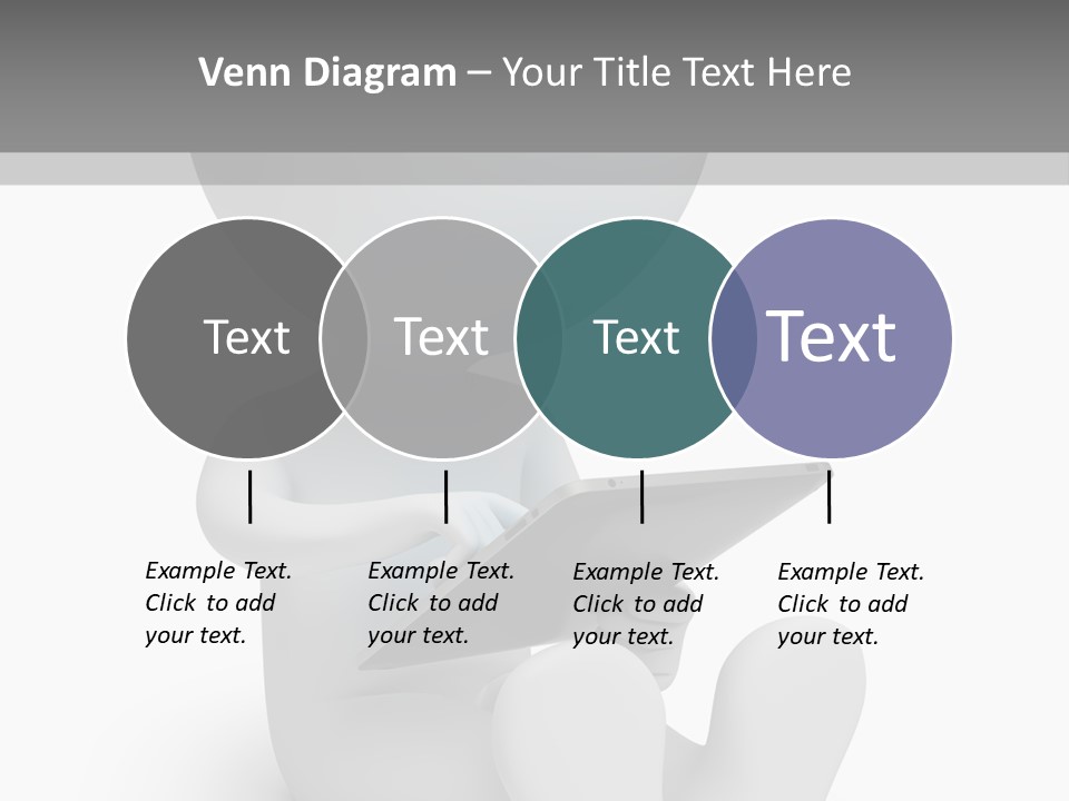 White Tablet Grey PowerPoint Template