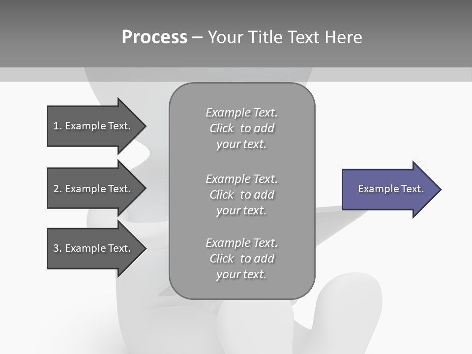 White Tablet Grey PowerPoint Template