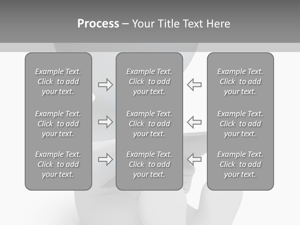 White Tablet Grey PowerPoint Template
