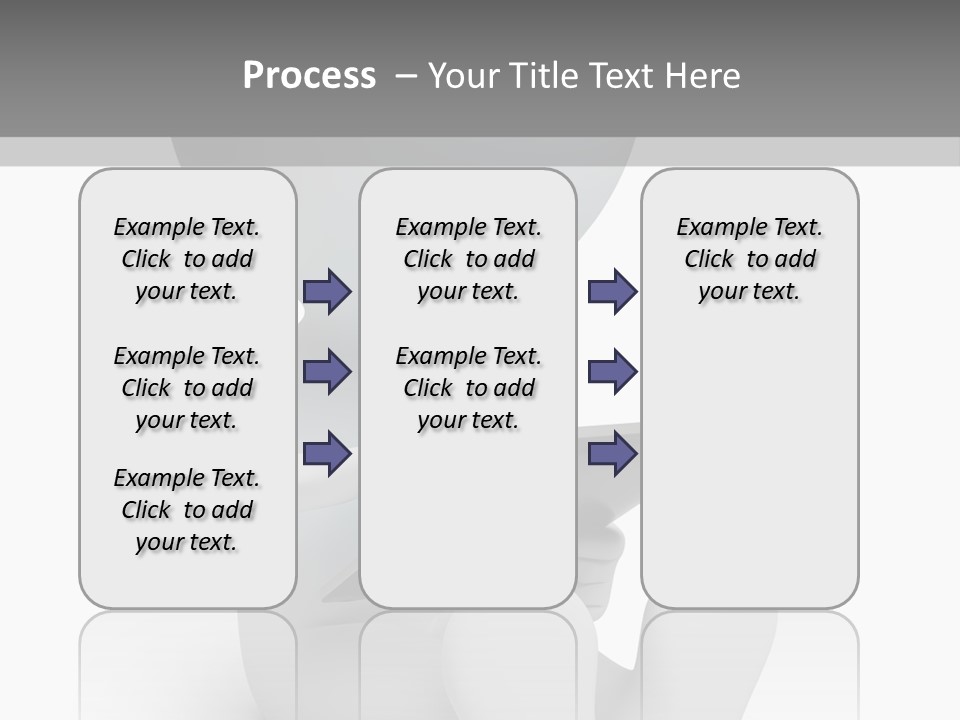 White Tablet Grey PowerPoint Template