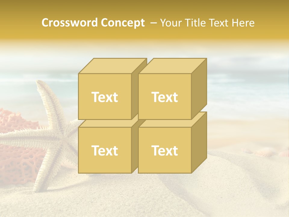 Exotic Shells Paradise PowerPoint Template