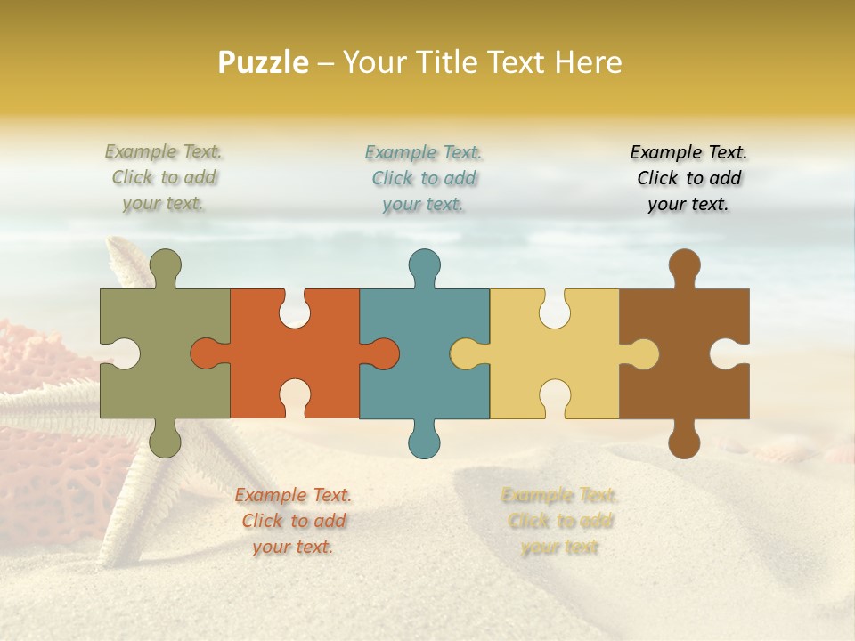 Exotic Shells Paradise PowerPoint Template