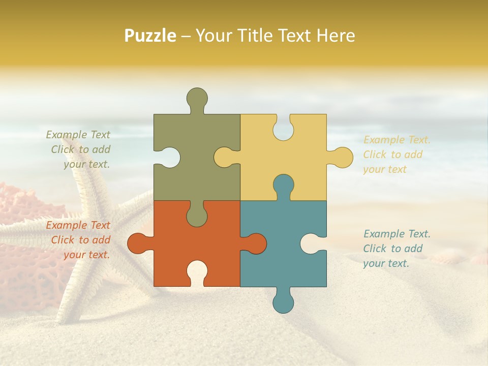 Exotic Shells Paradise PowerPoint Template