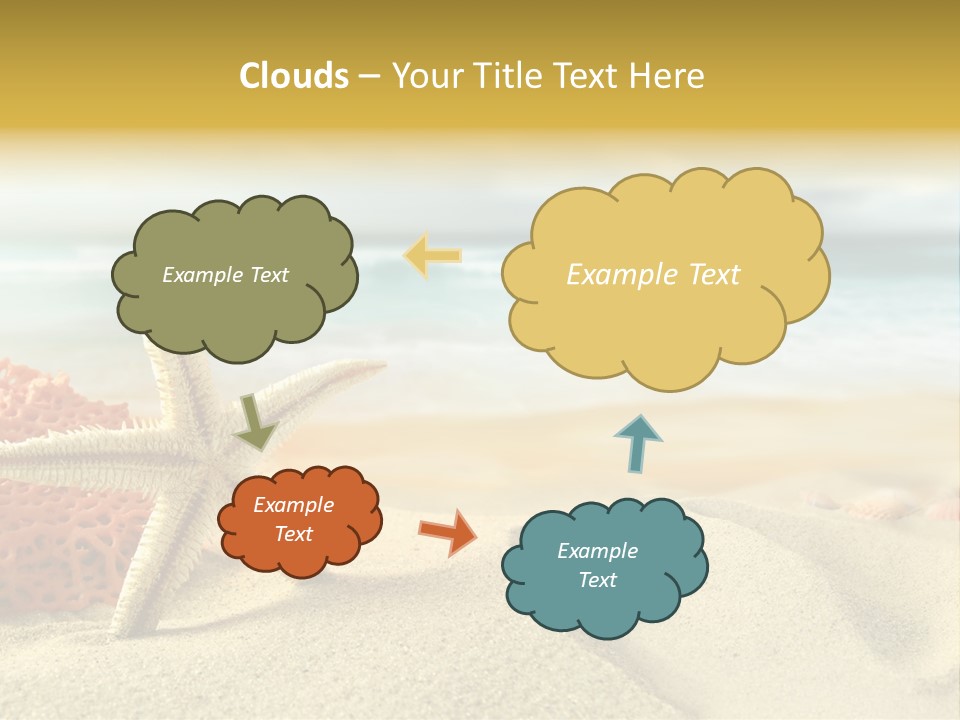 Exotic Shells Paradise PowerPoint Template
