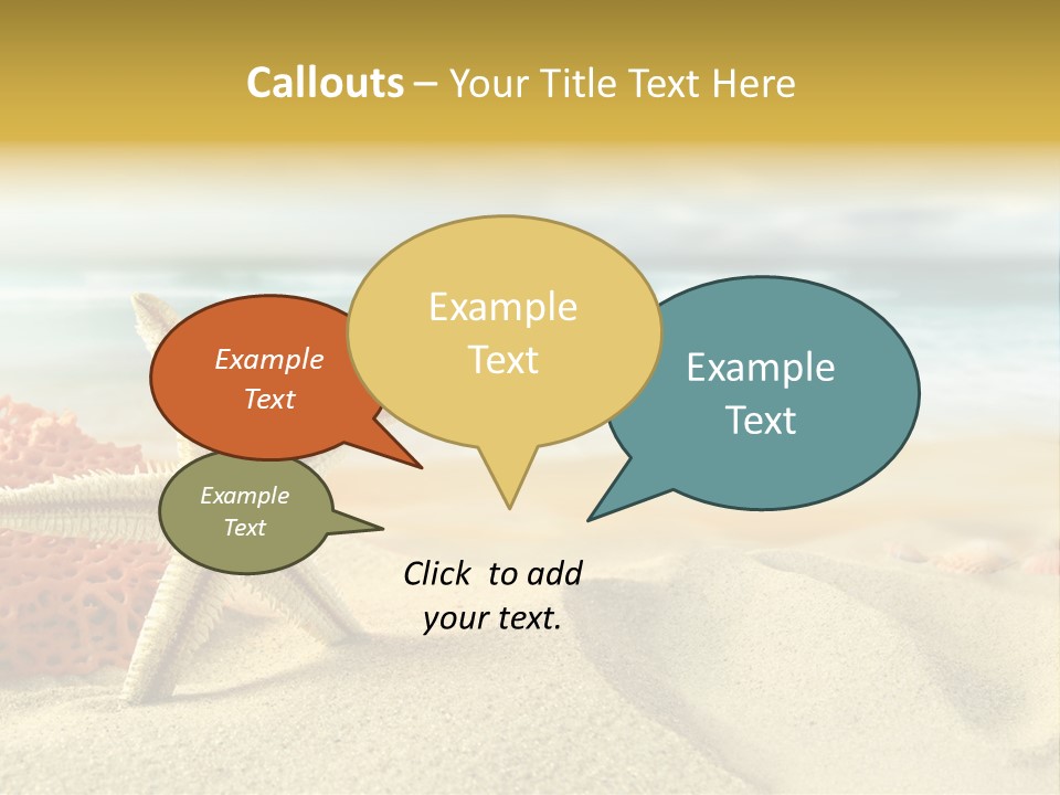 Exotic Shells Paradise PowerPoint Template