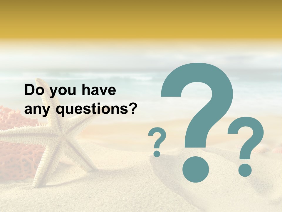 Exotic Shells Paradise PowerPoint Template