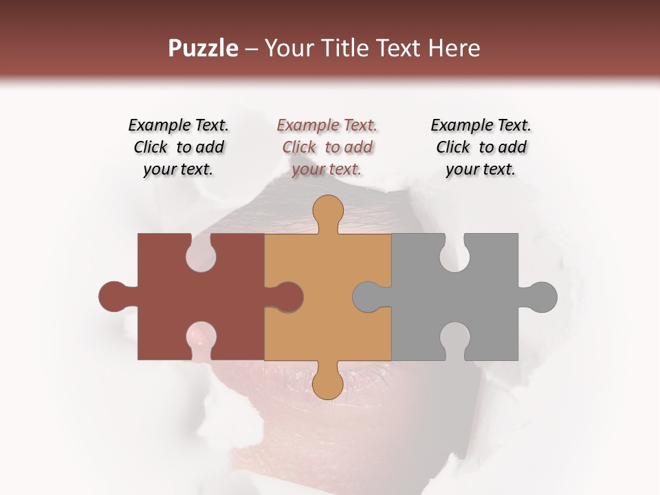 Examining Hole Danger PowerPoint Template