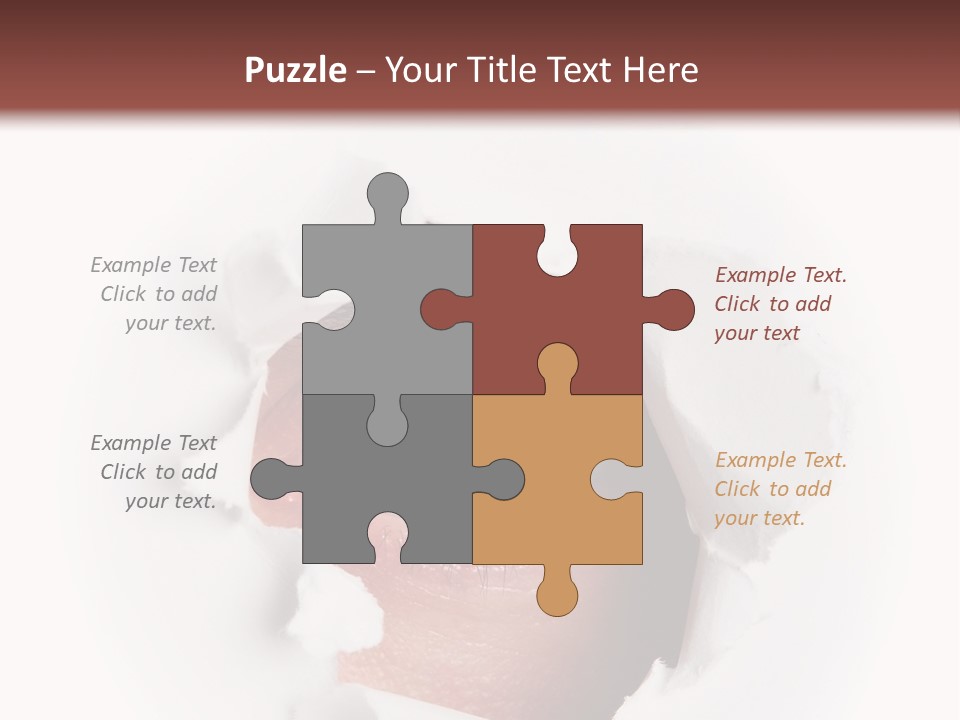 Examining Hole Danger PowerPoint Template