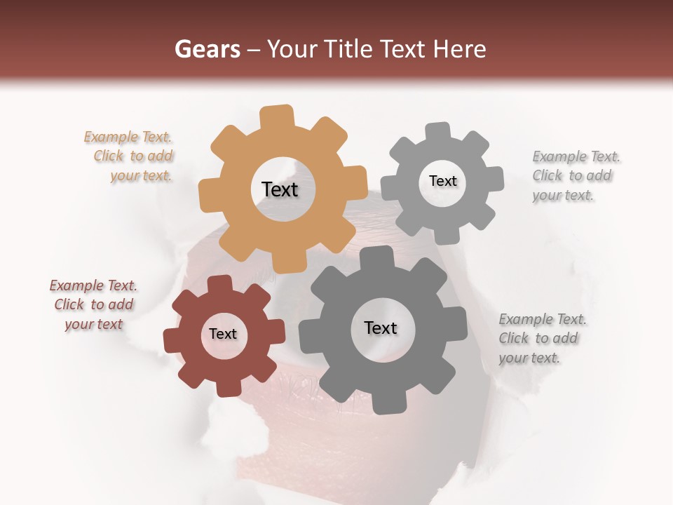 Examining Hole Danger PowerPoint Template