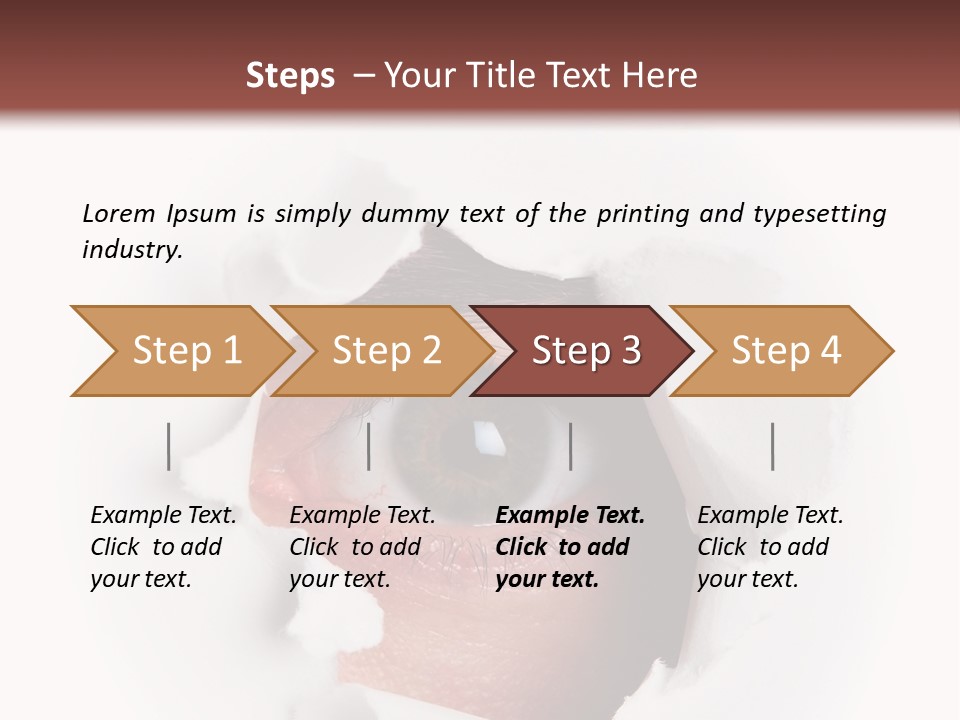 Examining Hole Danger PowerPoint Template