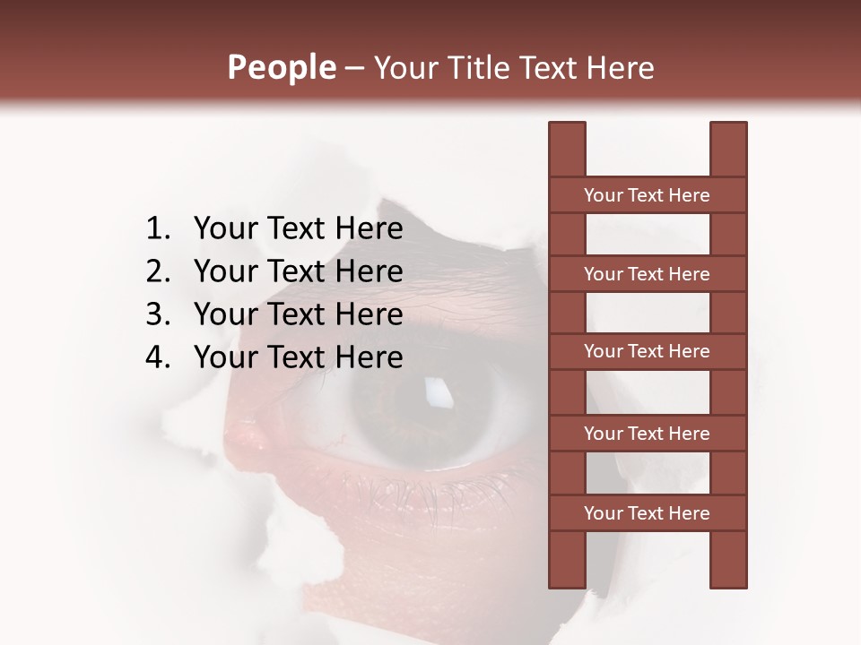Examining Hole Danger PowerPoint Template