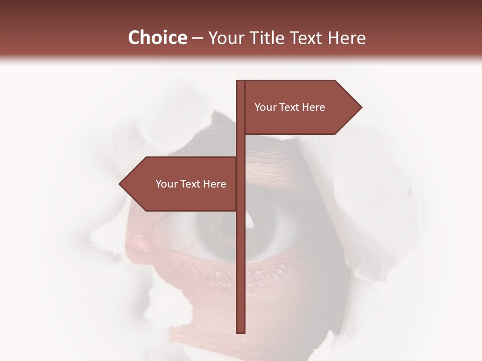 Examining Hole Danger PowerPoint Template