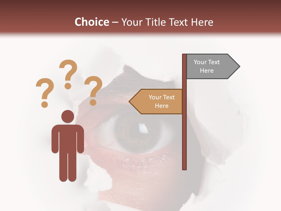 Examining Hole Danger PowerPoint Template