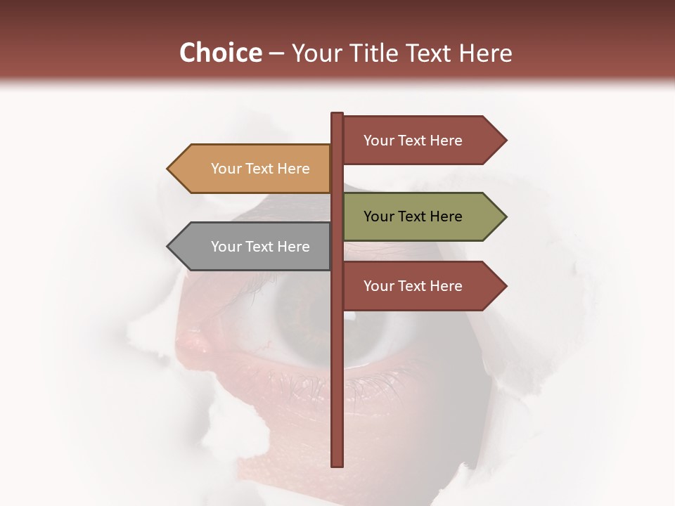 Examining Hole Danger PowerPoint Template