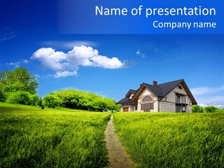 Big Cloud Garden PowerPoint Template