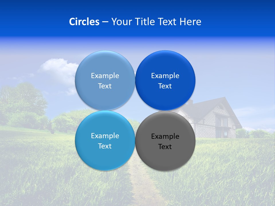 Big Cloud Garden PowerPoint Template