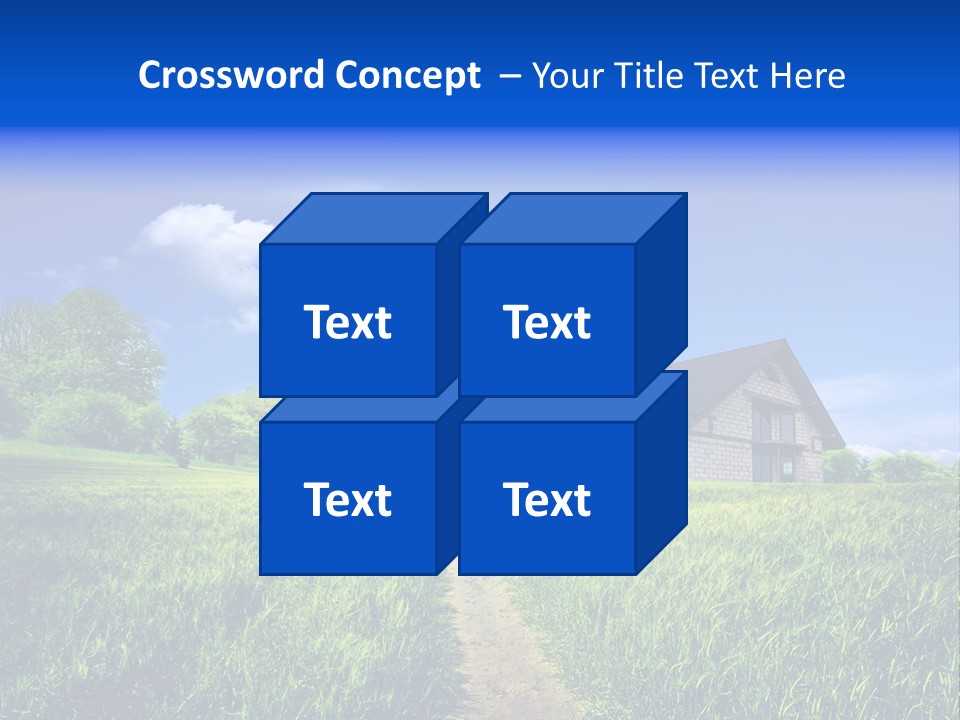 Big Cloud Garden PowerPoint Template