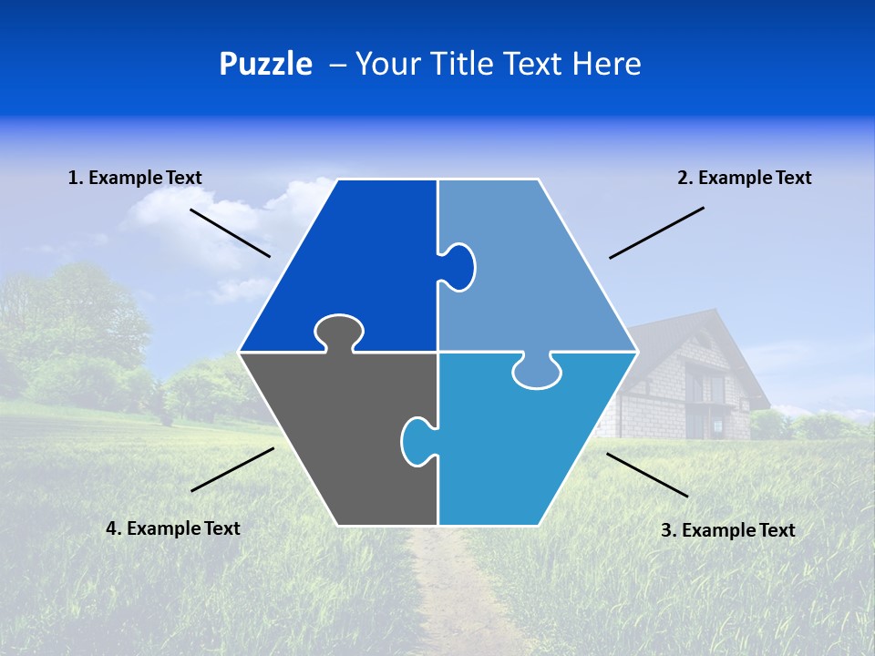 Big Cloud Garden PowerPoint Template