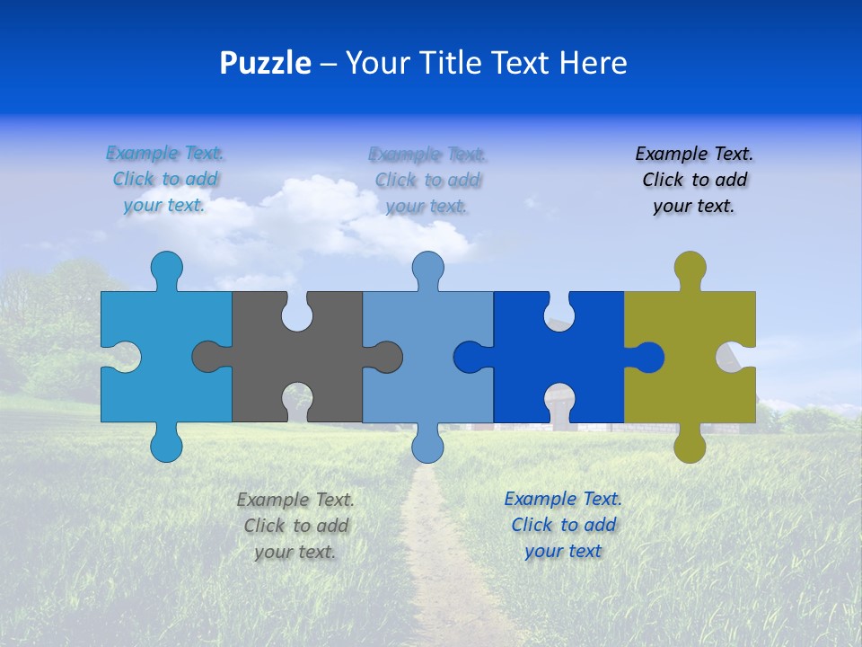 Big Cloud Garden PowerPoint Template