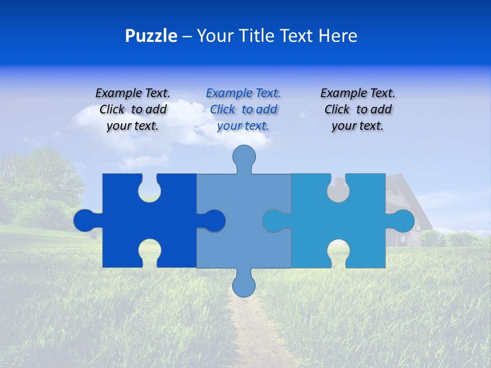 Big Cloud Garden PowerPoint Template