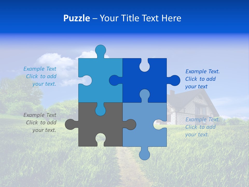 Big Cloud Garden PowerPoint Template